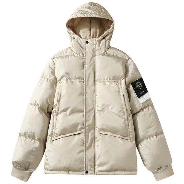 Usfans Spreadsheets Stone Island Crinkle Reps Down Puffer Jacket Black Coat Medium