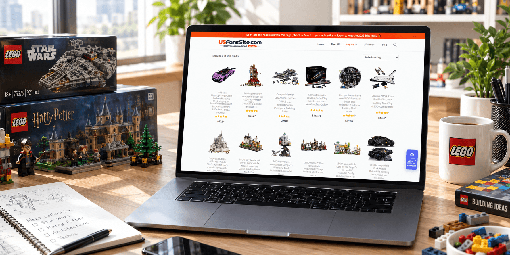 Cssbuy spreadsheet Lego finds with product information