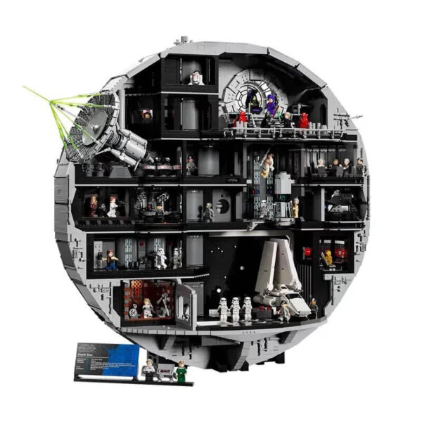Compatible with the new LEGO Star Wars Death Star collector's edition building block model.